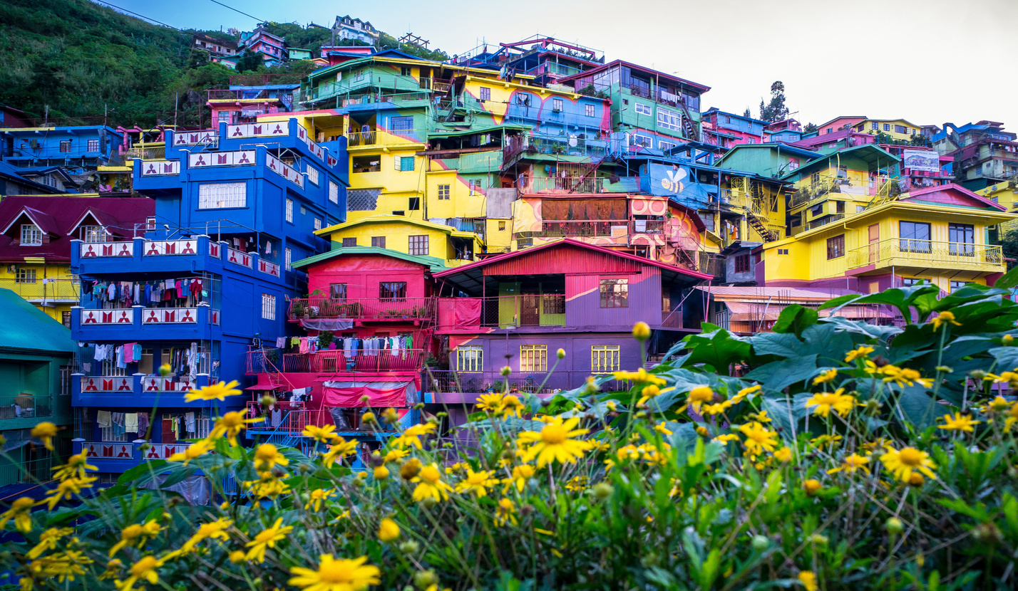 Colorful Hillside Homes